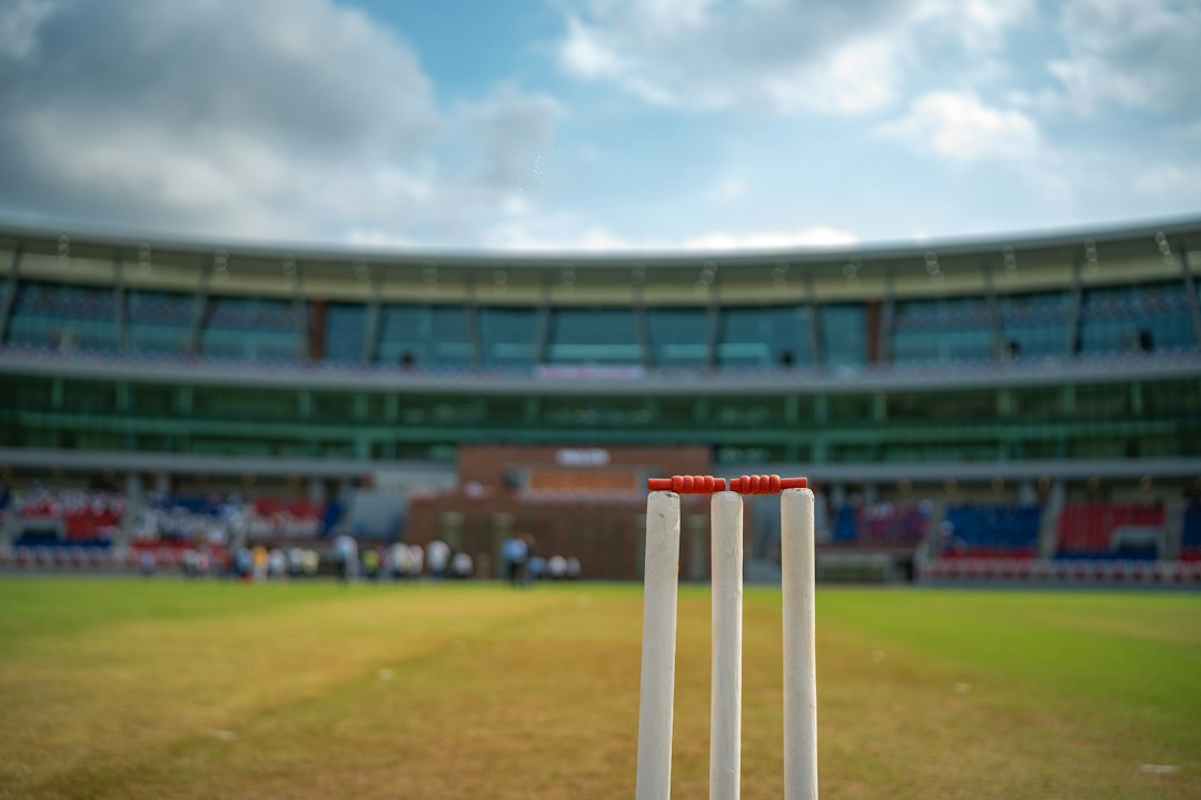 Cricket stadium and pitch under floodlights, representative image for India versus New Zealand T20I coverage