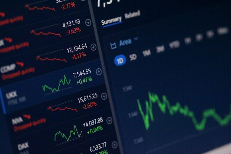 Financial market data displayed on a screen, illustrative image for Sensex and Nifty market coverage