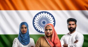 Indian Muslims with Flag Islamophobia in India