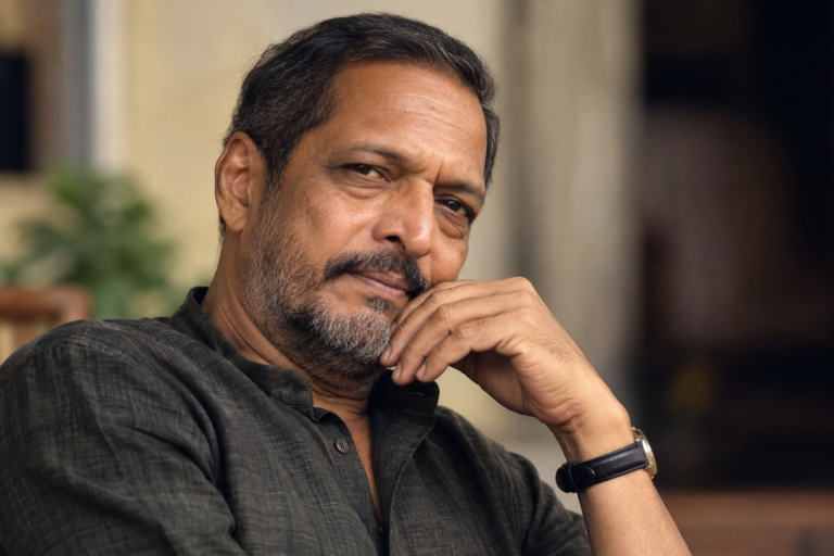Nana Patekar in a contemplative portrait