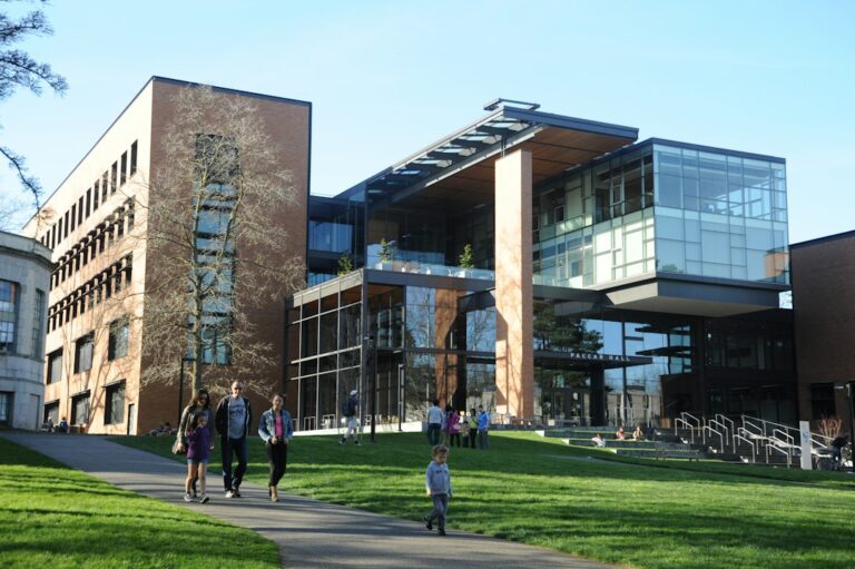 Students walking across a university campus, illustrative image for Australia student visa rules