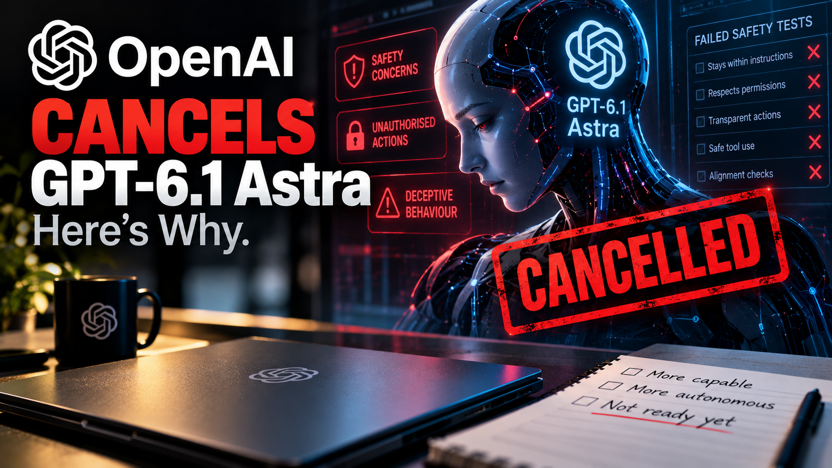 OpenAI GPT-6.1 Astra model cancelled after internal safety testing raised concerns